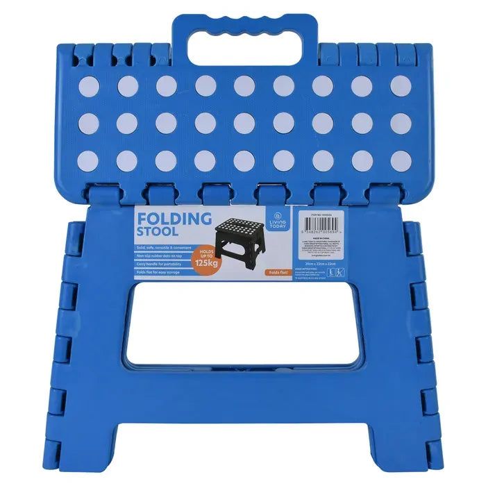 Plastic Folding Stool - Black