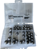 Wilson Ball Sinkers - 60 Piece Bulk Pack - Super Value 5 Popular Sizes