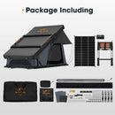 San Hima Kalbarri X Rooftop Tent Hardshell With Ladder 4x4 + 130W Solar Panel