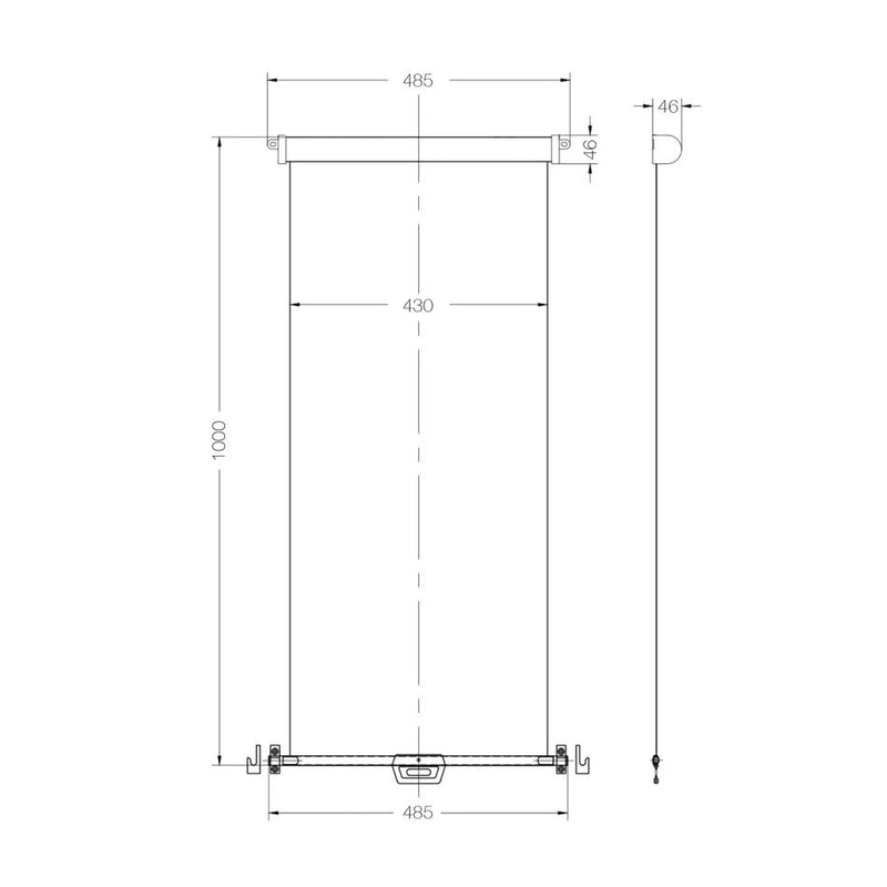 Aussie Traveller DC Door Blind