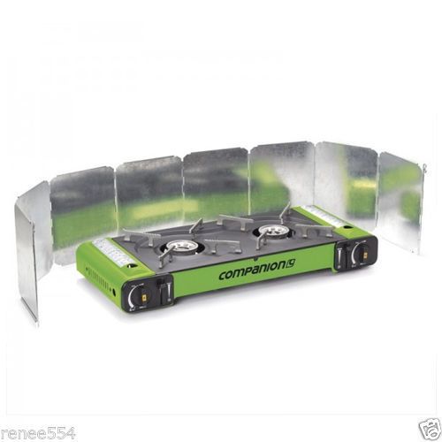 Companion Double Deflector Windshield For Portable Camping Stove