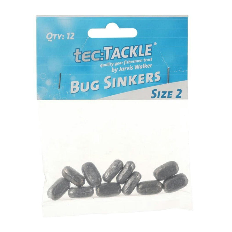 12 Pack of Jarvis Walker Size 2 Bug Sinkers