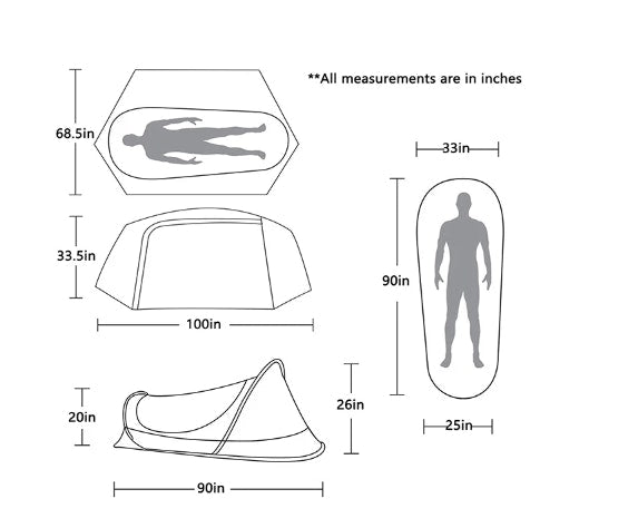 NNEOBA Solo Trekking Tactical Tent