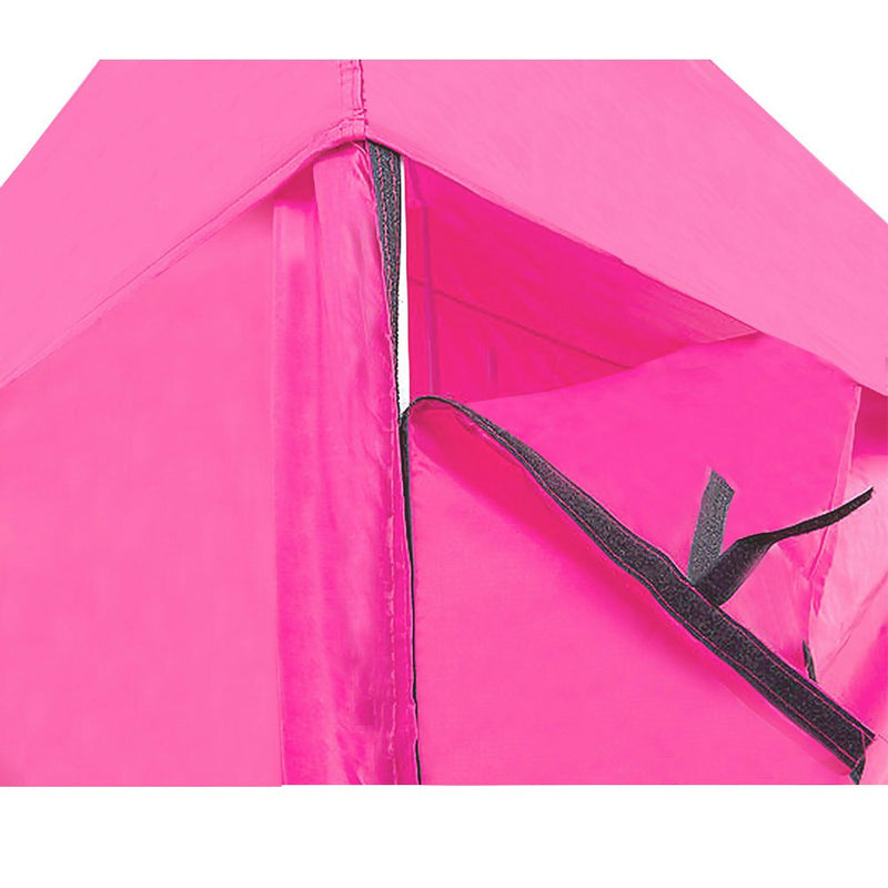 Wallaroo Gazebo Tent Marquee 3m x 3m PopUp Outdoor - Pink