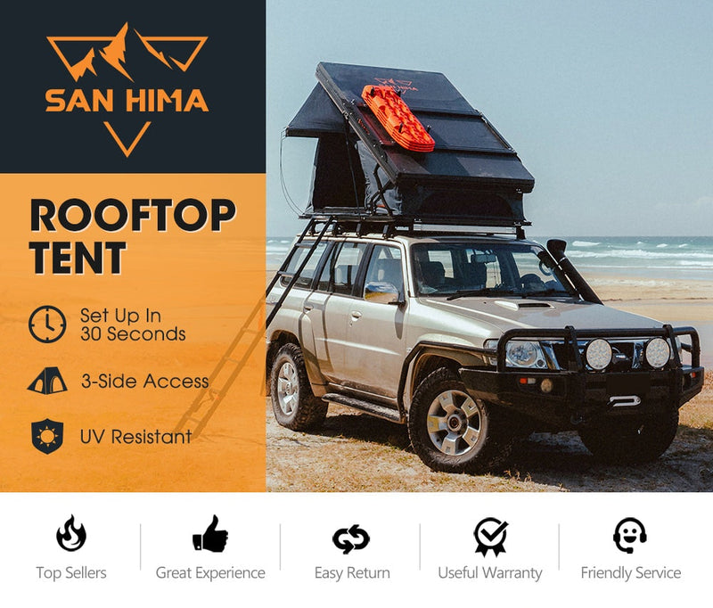 San Hima Kalbarri X Rooftop Tent Hardshell With Ladder Camping 4WD 4x4