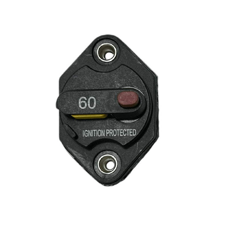 Exotronic 60A Mini Panel Mount Waterproof DC Circuit Breaker