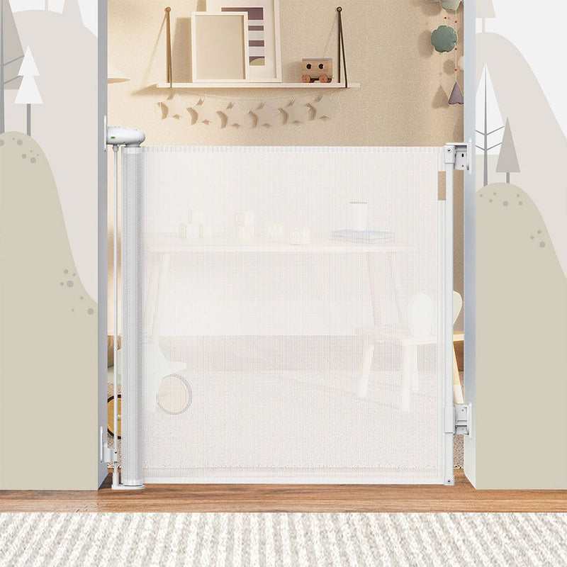 Bopeep Baby Safety Gates Adjustable Retractable Pet Dog Stair Doorways Guard 150