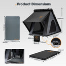 San Hima Kalbarri Lite Gen 2 Rooftop Tent Hardshell With Ladder Grey 4WD Camping