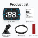Car Head Up Display GPS Speed Display with Alarm Light Sensor Black