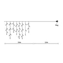 Traderight Group  500 LED Curtain Fairy String Lights Wedding Outdoor Xmas Party Lights Cool White