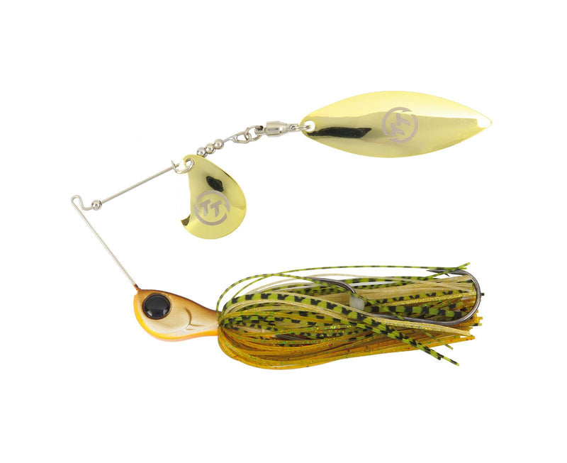 TT Lures 1/4oz Vortex+ Spinnerbait Fishing Lure - SOMERSET GOLD