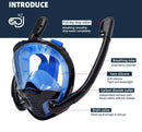 180° Panoramic View Snorkeling Mask with Silicone Dry Top