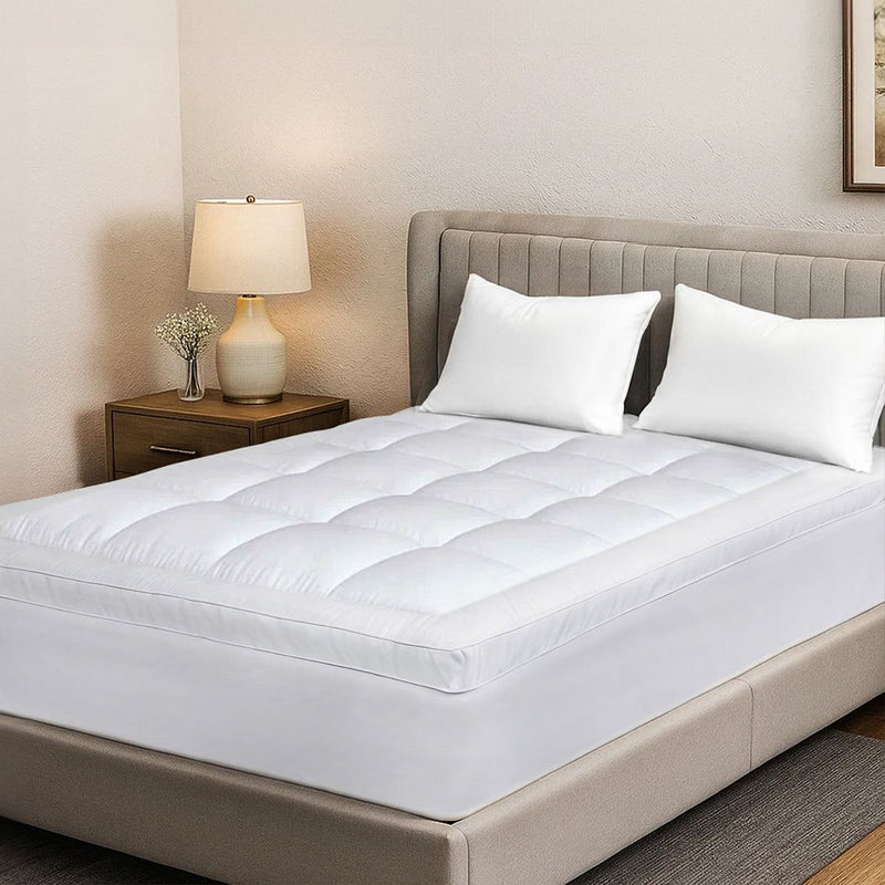 Dreamz Bedding Mattress Topper Pillowtop Cover Protector Machine Washable Queen