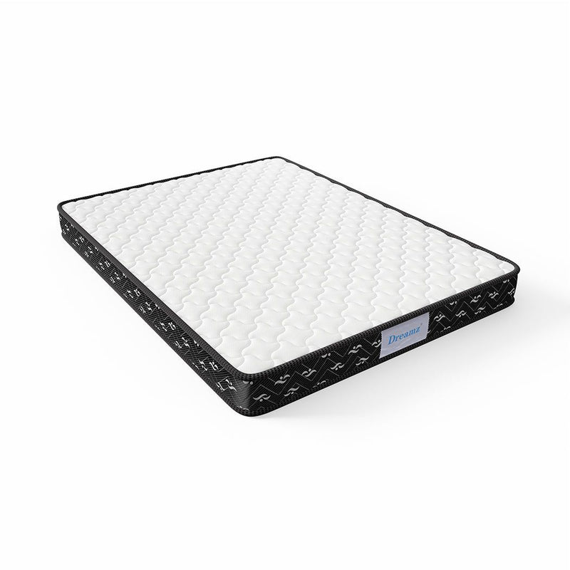 Dreamz Spring Mattress Bed Pocket Tight Top Foam Medium Soft Single Size 16cm