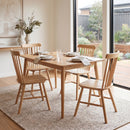 Levede 4x Dining Chairs Kitchen Windsor Chair Natural Wood Cafe Lounge Seat Oak