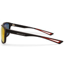 North Beach Tako Matte Black/Red Mirror Unisex Polarised Sunglasses
