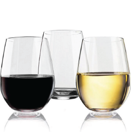 Tritan Stemless Wine Glasses 20oz - Set of 4