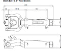 ALKO 50MM OFF ROAD FIXED ELECTRIC 3.5T COUPLING 619350