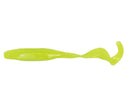 Zman 3 Pack of 7 Inch Streakz Curly Tailz Soft Plastic Lures - HOT CHARTREUSE