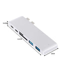 Traderight Group  USB 3.0 Type-C HUB 6 Port Powered Adapter High Speed SpLitter for Macbook pro
