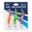 3 Pack of Assorted Size 3.5 Jarvis Walker Squid Jig Lures
