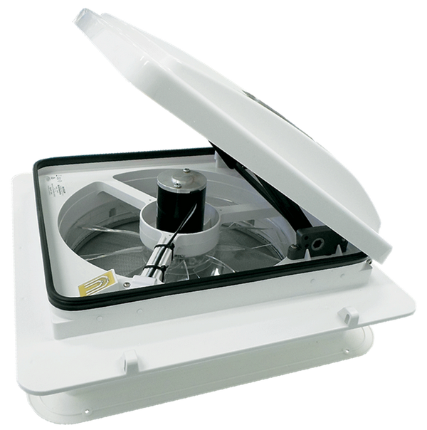 MaxxFan Plus with Thermostat, Power Lift, Rain Sensor and Remote 00-04540KIA