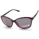North Beach Fifine Shiny Black-Purple/Grey Polarised Women's Sunglasses