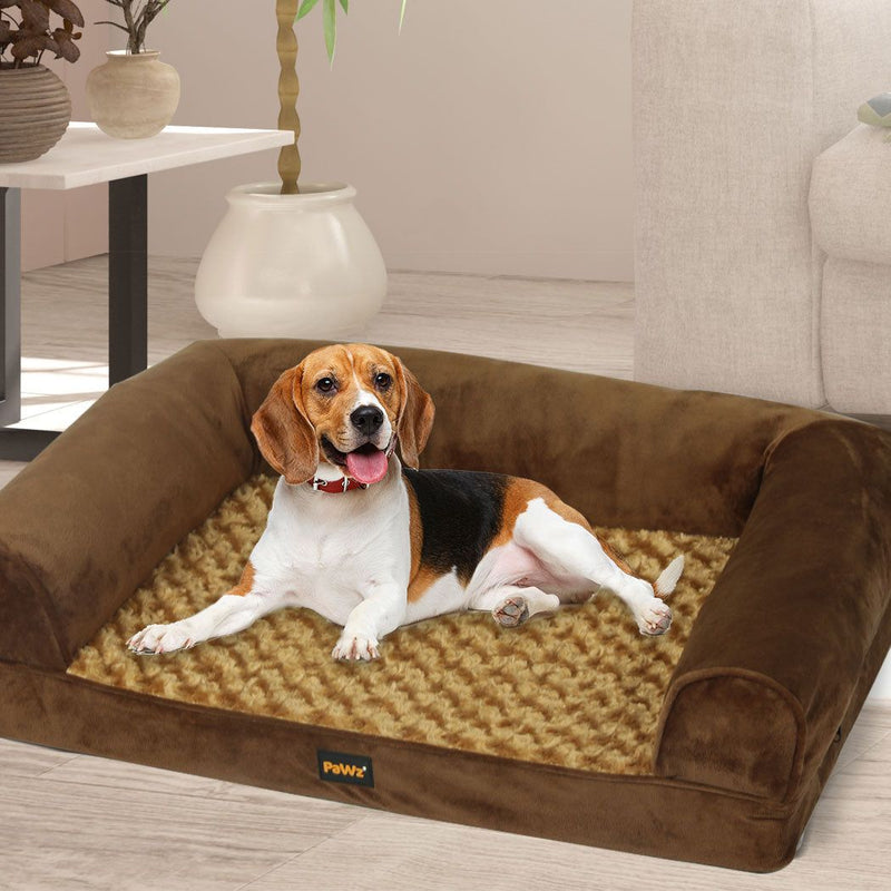 Pawz Pet Bed Sofa Dog Beds Bedding Soft Warm Mattress Cushion Pillow Mat Plush M