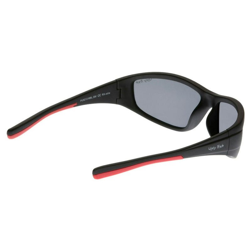 Ugly Fish PU5212 Unbreakable Black Frame/Smoke Polarised Wrap Sunglasses