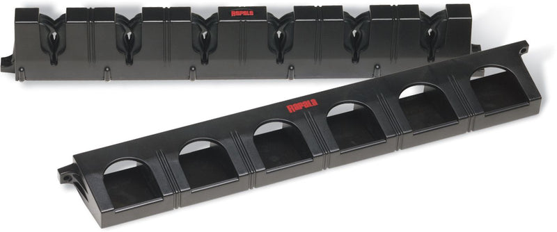 Rapala Lock'n Hold Fishing Rod Rack -6 Hole Fishing Rod Holder with Locking Jaws