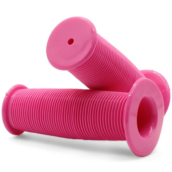 Bikelane 95mm Kids Bike Mushroom Handlebar Grip Pair (Pink)