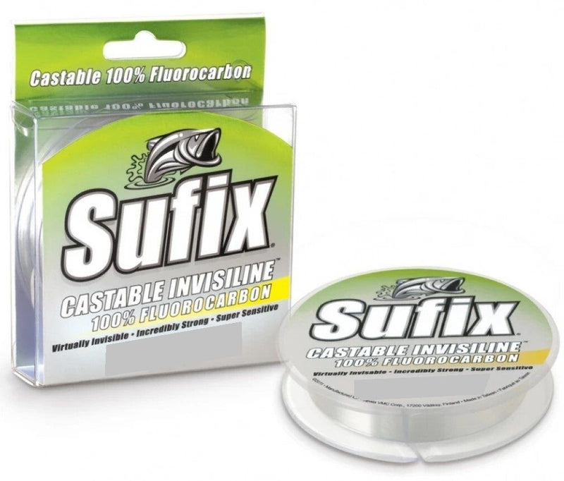 100yd Spool of 14lb Sufix Castable Invisiline 100% Fluorocarbon Fishing Line