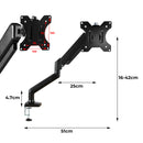 Traderight Monitor Riser Stand Single Arm Holder Screen TV LED Bracket Desk 32''