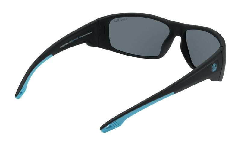 Ugly Fish PFR314 Polarised Floating Wrap Sunglasses -Matt Black Frame/Smoke Lens