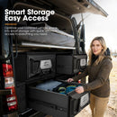 San Hima Lightweight 2X 1300MM 4WD Rear Drawer Vehicle Storage Lockable