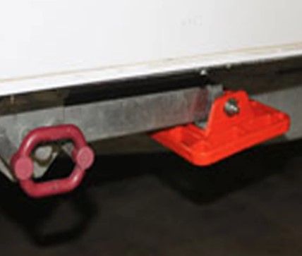 Supa Peg Foot Plate x4 big foot for Drop down leg (Orange)