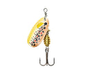 Size 2 TT Lures Spintrix Inline Spinner Lure Rigged with Mustad Treble Hook