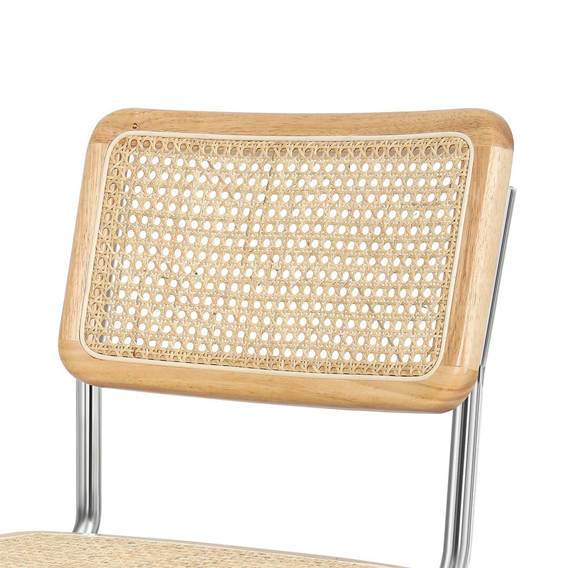 Levede 8x Rattan Chair Dining Chairs Cesca Replica Cantilever Modern Backrest