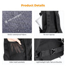 Camera Backpack with Tripod Strap Outdoor Black