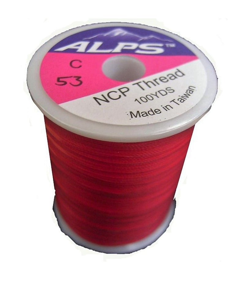 Alps 100yds of Red Rod Wrapping Thread - Size C (0.2mm) Rod Binding Cotton