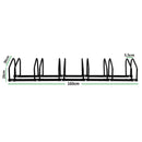 6 Bikes Stand Bicycle Bike Rack Floor Parking Instant Storage Cycling Portable