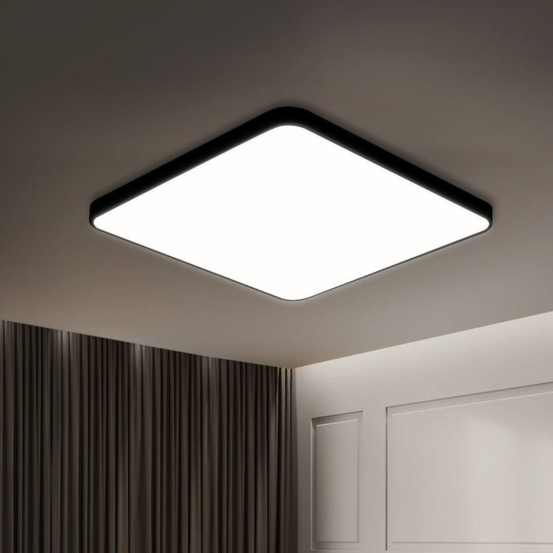 Emitto Ultra-Thin 5cm LED Ceiling Down Light Surface Mount Living Room Black 18W