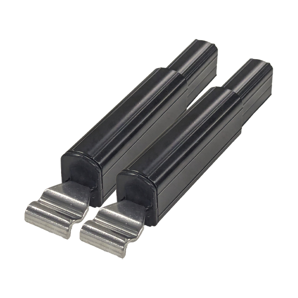 Coast RV Flap Eliminator Fiamma Awning Adaptors x 2 - Hook End - Black