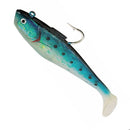 6 Pack of Tsunami 3 Inch Rigged Swim Shad Soft Plastic Lures - Herring/Blue Back