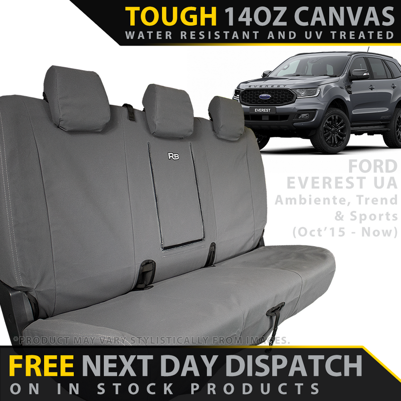 Ford Everest UA Retro Canvas 2nd Row Seat Covers (In Stock)