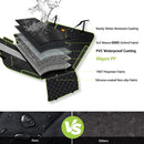 6-in-1 Waterproof Dog Car Seat Cover for Back Seat Hammock Style Green