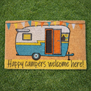 Heavy Duty Caravan Door Mat - Happy Camper
