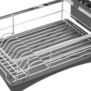 Toque Dish Drying Rack Plate Drainer Cup Holder Cutlery Tray Kitchen Organizer
