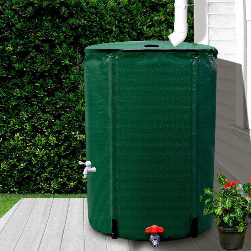 Traderight Group  Water Tank 250L Rain Storage Collapsible Portable Hydroponic Container Outdoor