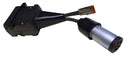 12pin Flat to Trailer - 7pin Small Round to Vehicle